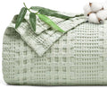 PHF Cooling Waffle Blanket King Size, Lightweight 60% Rayon Derived Bamboo & 40% Cotton Breathable Blanket for Hot Sleepers, Soft and Luxury for Bed Couch and Sofa, 104"x90", Mint-Ruum Studio Home
