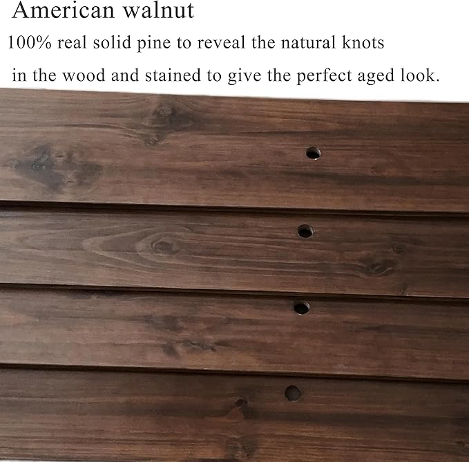 Industrial Pipe Wall Shelves With Real Wood Plank, 70 Inches Floating Shelves for Wall, 4 Tier Farmhouse Book Shelves, Dark Brown for Kitchen, Living Room Decor and Bar-Ruum Studio Home