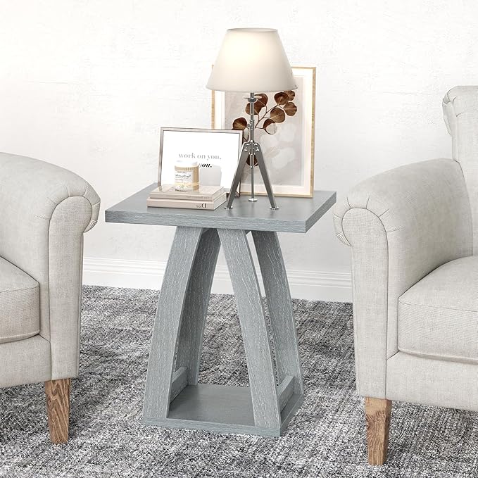 End Table, Side Table, Nightstand, Sofa Side Table with Shelf, Modern End Table for Living Room, Bedroom-Ruum Studio Home