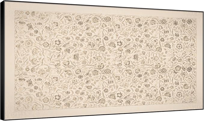 SIGNWIN 30"x60" Extra Large Framed Wall Art Vintage Botanical Sketch with Detailed Floral Pattern, Classic Nature Illustration for Home Living Room Bedroom Decor (Frame Assembly Required)-Ruum Studio Home