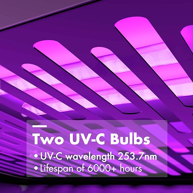 Papablic 4-in-1 UV Light Sanitizer | UV-Clean Sanitizing and Dryer Pro | UV Sanitizer Box with Dual UV-C Lamps for Babies & Whole Family | Large Capacity | Touch Control-Ruum Studio Home
