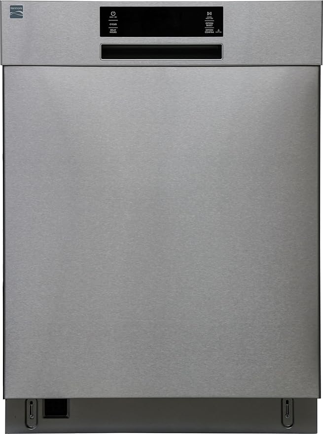 Kenmore 24" Built-in Stainless Steel Tub Dishwasher EasyFlex 3rd, SmartWash, UltraWash Plus, TurboDry, and Adjustable Rack, Energy Star Certified, Fingerprint Resistant-Ruum Studio Home