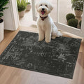 BEQHAUSE Dirt Trapper Door Mat 20"x32" Non-Slip Door Mats Washable Entryway Rugs Stain Resistant Doormat Absorbent Welcome Floor Mat for Front Back Door, Muddy Wet Shoes & Paws,Dark Grey-Ruum Studio Home