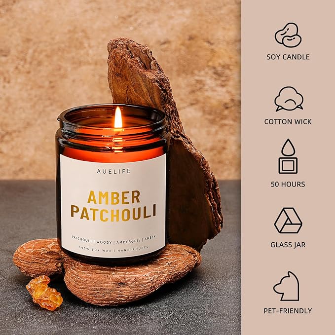 Scented Candles for Home - Magnolia & Sandalwood Candle | Aromatherapy Candle Gift for Women & Men, Soy Candles for Home Scented - 7oz-Ruum Studio Home