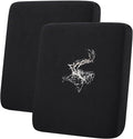 hyha Waterproof Couch Cushion Covers for Pets, Non Slip Sofa Seat Cover for Dogs Washable, Soft Thick Stretch Jacquard Fabric, Sofa Slipcovers with Elastic Bottom (2 Pieces, Black)-Ruum Studio Home