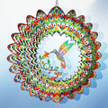 Hummingbird Wind Spinner for Yard and Garden,12in 3D Wind Spinner Hummingbird Gift for Women/Mother/Father/Men,Hanging Bird Wind Catchers Kinetic Yard Art Ornaments Outdoor Wind Sculptures-Ruum Studio Home