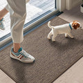 LEKEEPGO Door Mat 17"x29", Non Slip Door Mat Indoor Entrance, Rubber Backing Indoor Door mat Washable Absorbent Low-Profile Doormat Front Entryway Entry Resist Dirt Inside Door Mats, Brown-Ruum Studio Home