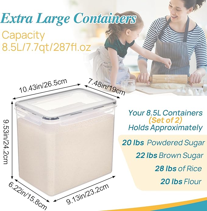 Vtopmart 8.5L Large Food Storage Containers-Ruum Studio Home