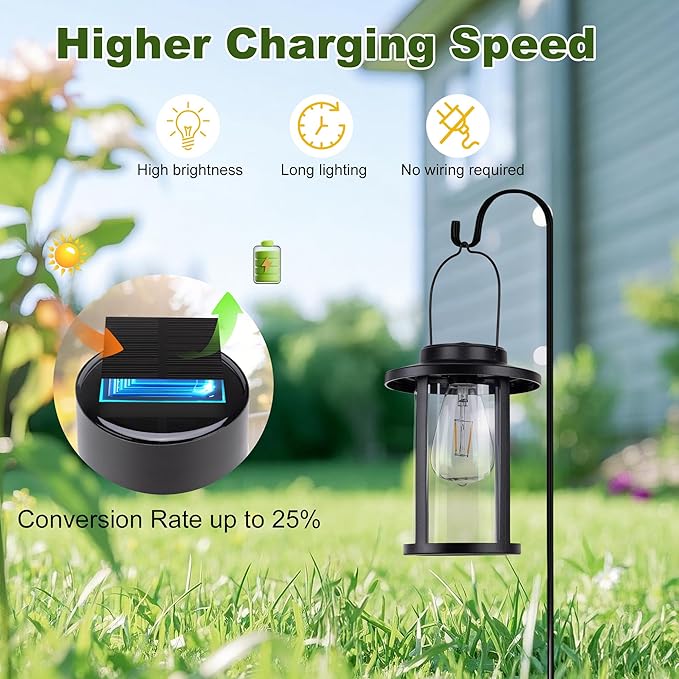 Solar Lantern Outdoor,Hanging Solar Lights Waterproof,Outdoor Wall Light Fixtures wiht Bulb,Outside Porch Lights Wall Mount for Front Garage Chicken Coop Farmhouse,2 Pack-Ruum Studio Home