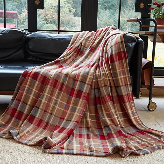 MERRYLIFE Throw Blanket Plaid| Ultra-Plush Soft Colorful | Decorative Couch Travel Love Urban Throw Blanket(40" 50", Love Urban)-Ruum Studio Home