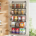 X-cosrack Spice Rack Wall Mount, 5 Tier Large Spice Rack Organizer for Efficient Storage, Height-Adjustable Hanging Spice Shelf for Kitchen and Pantry, Up to Storage 90 Jars(Patent No.:D909138S)-Ruum Studio Home