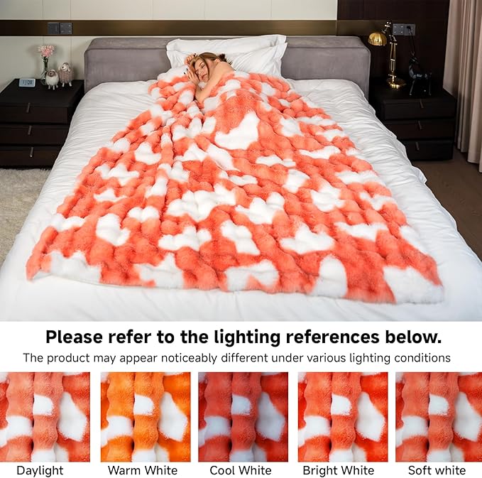 Soft Cow Print Blanket for Couch, Bed, or Living Room – Cozy and Decorative Imitation Rabbit Fur Throw for Home, Seasons and Relaxation-Ruum Studio Home