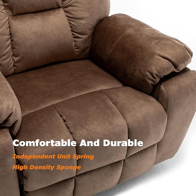 Power Lift Recliner Chair for Elderly, Lazy Boy Recliner Chair with Massage and Heating, 26in Extra Wide Recliner Seat with Cup Holder, Adjustable Electric Reclining Chair for Big Man-Ruum Studio Home