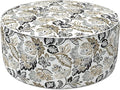 LVTXIII Outdoor Inflatable Ottoman, Fade-Resistant Round Footrest Stool D31”x H14”, Portable Patio Pouf for Garden Camping or Home Use, Dailey Tan-Ruum Studio Home