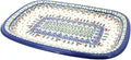 Blue Rose Polish Pottery Reindeer Delight Medium Rectangular Serving Platter-Ruum Studio Home