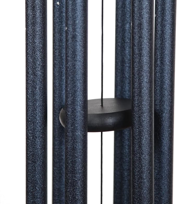 Corinthian Bells by Wind River – 30 inch Midnight Blue Wind Chime for Patio, Backyard, Garden, and Outdoor Decor (Aluminum Chime) Made in The USA-Ruum Studio Home