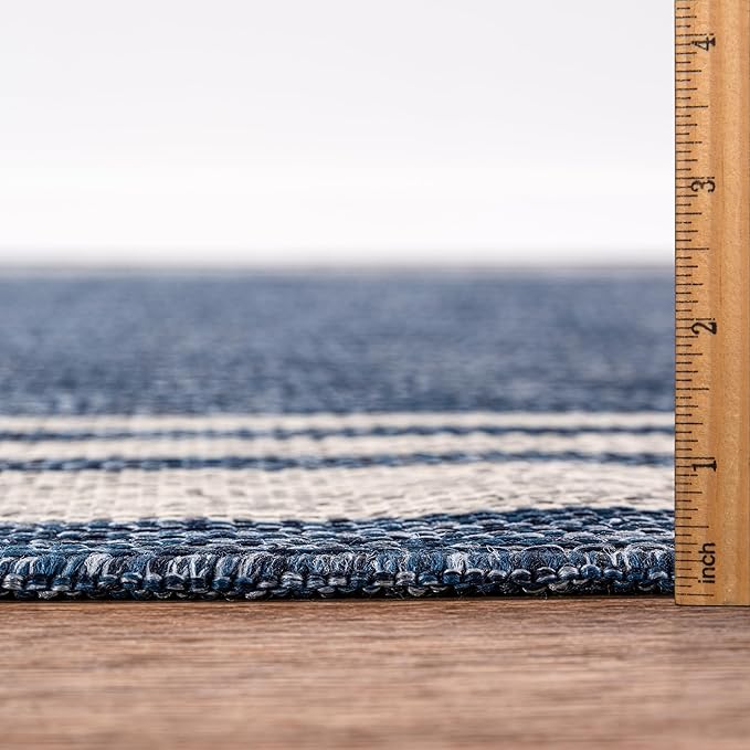 Keen Home Design Terrace Outdoor Area Rug - 5x8 Washable Indoor/Outdoor Rug for Patio, Kitchen, Balcony, Beach, Garden, Deck and Porch, Size: 5'3"x7'7"-Ruum Studio Home