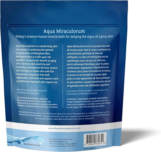 Methylene Blue Bath Soak | Age Defying Serum for Aging and Fragile Skin | Supplement for Defying The Signs of Aging Fragile Skin | USP Pharmaceutical Grade | 10 Dissolvable Sachets-Ruum Studio Home