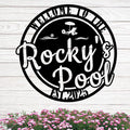 Custom Metal Pool Signs Outdoor - Personalized Funny Pool Rules, Rustic Wall Art for Pool Deck Decor, Outdoor Bar & Backyard Oasis Gift - MADE IN USA-Ruum Studio Home