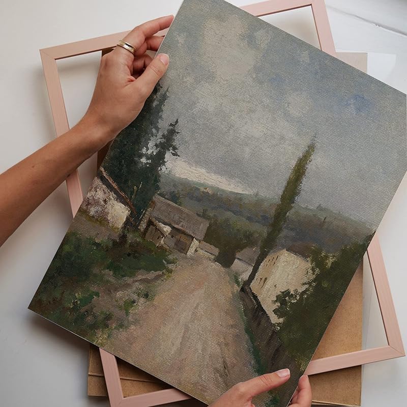 Vintage Landscape Wall Art - Set 9 French Country Vintage Antique Warm Aesthetic Gallery Wall Art, Sketch Poster Farmhouse Wall Decor Vintage Prints Wall Decor, Country Wall Art(11X14 IN UNFRAMED)-Ruum Studio Home