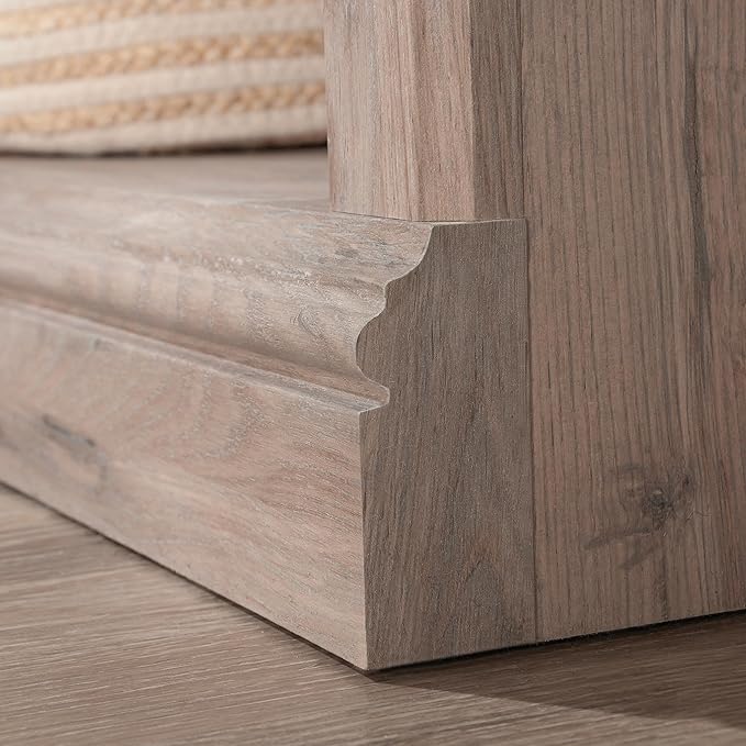 Sauder 5 Tier Book Shelf Wooden Bookcase Multipurpose Bookshelf for Home Office, Living Room, in Laurel Oak-Ruum Studio Home