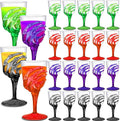 Yungyan 60 Pcs Halloween Skeleton Hand Plastic Goblets Set 12 oz Spooky Skeleton Hand Goblets Halloween Clear Cups Wine Glasses Creepy Champagne Decorations for Party Haunted House 4 Color-Ruum Studio Home