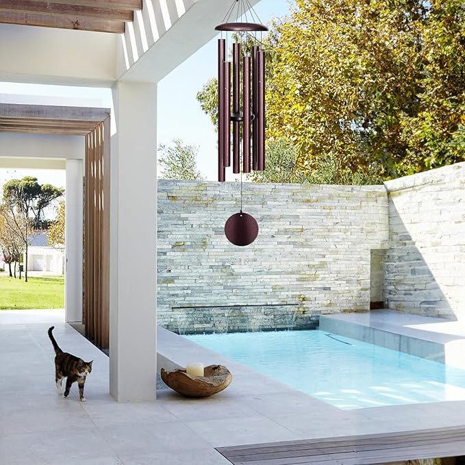 Wind Chimes for Outside Deep Tone, 38'' Large Memorial Wind Chimes Outdoor, Wind Chime Gifts for Garden Balcony Patio and Home Décor. Bronze-Ruum Studio Home