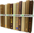 Curated Decorative Books Hardcover Décor Books for Home Décor, Choose Color, Interior Design, Office, Wedding Display, Instant Library, or Staging (Brown, Half Foot)-Ruum Studio Home