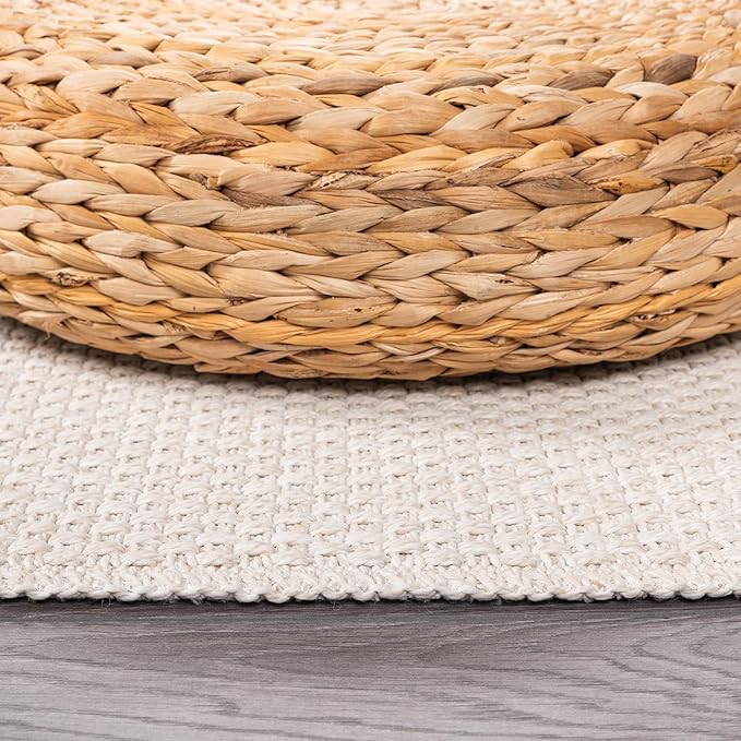CAMILSON Easy Jute Rug 2x3, Indoor Outdoor Off-White Farmhouse Area Rugs for Living Room and Kitchen Rug, Solid Woven Design, Easy-Cleaning, Washable Outside Carpet Alfombras (2 x 3)-Ruum Studio Home