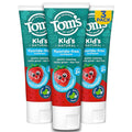 Tom's of Maine Natural Kid's Fluoride Free Toothpaste, Ages 2+, Silly Strawberry, 5.1 oz. 3-Pack (back in original formula)-Ruum Studio Home