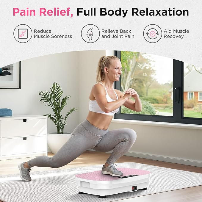 FEIERDUN Vibration Plate Exercise Machine, Vibration Plate for Lymphatic Drainage, Power Plate Vibration Platform for Weight Loss, Toning & Wellness-Ruum Studio Home