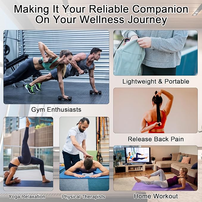 iGreely Portable Massage Roller Stick The Ultimate Muscle Roller 17 Inches Recommended by Physical Therapists Promotes Recovery Fast Relief for Cramps Soreness Tight Muscles-White-Ruum Studio Home