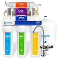Express Water Reverse Osmosis Alkaline Water Filtration System – 10 Stage RO Water Filter with Faucet and Tank – Under Sink Water Filter with Alkaline Filter for Added Essential Minerals – 50 GPD-Ruum Studio Home