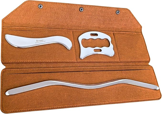 BYYDDIY Stainless Steel Gua Sha Muscle Scraper Tools Kit, Scraping Massage Tool,Massage Scraper Tools for Physical Therapy (M-SD2)-Ruum Studio Home