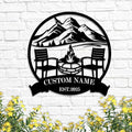 Custom Metal Camping Signs Outdoor - Personalized Size Rustic Wall Art, Lake House Decor, Farmhouse Gift for RV, Cabin & Garden - MADE IN USA-Ruum Studio Home