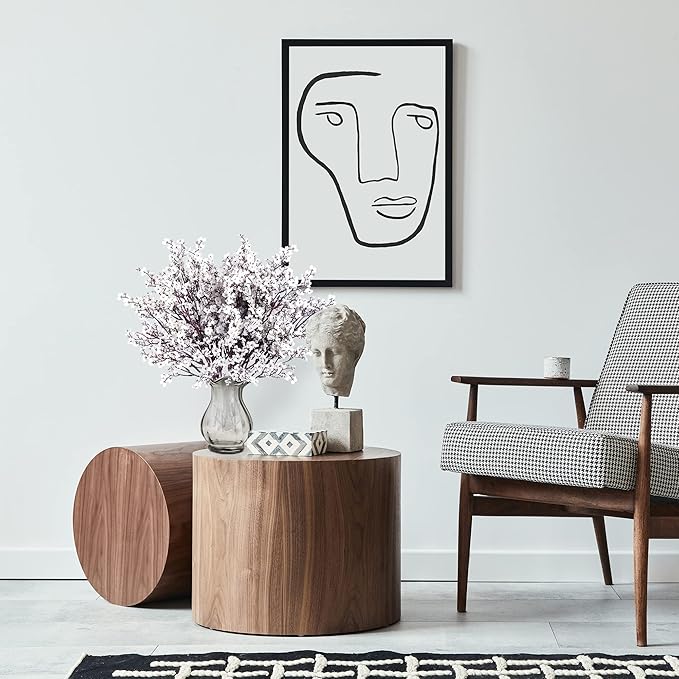 Sggvecsy 15 Pcs Babys Breath Artificial Flowers Gypsophila Bouquets Bulk Real Touch Fake Silk Flowers for Home Wedding DIY Floral Arrangement Kitchen Table Centerpiece Festival Decoration (White)-Ruum Studio Home