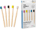 The Humble Co. Bamboo Toothbrushes (5pk) – Toothbrushes for Superior Oral Care, Dental Hygiene, and Gum Care, BPA Free (Ultra Soft Bristles)-Ruum Studio Home