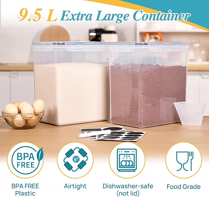 Vtopmart 9.5L Large Food Storage Containers-Ruum Studio Home