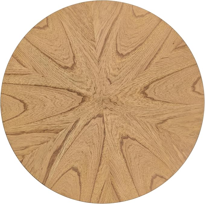 Martin Svensson Home LAX 20" Round End/Side Table with Storage, Light Oak-Ruum Studio Home