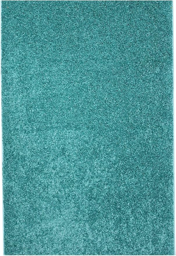 KOECKRITZ Soft and Colorful Kids Classroom Area Rugs (Passes Flammability Pill Test) Many Sizes and Bright Colors to Select from (8' x 8', Surf)-Ruum Studio Home