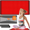 Red Light Therapy for Body, 25.2"x13" Large Light Therapy Pad with Timer, 660&850nm Infrared Light Therapy for Back Waist Shoulder Knee Joint, 10000mAh Cordless Using Home Outdoor, Gift for Women Men-Ruum Studio Home