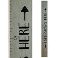 Wooden Growth Chart – Kids Height Chart, Wall Measurement for Kids, Height Chart for Wall, Growth Ruler for Children – Tribal Gray (63"x6.7")-Ruum Studio Home