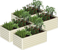 6x3x2 ft Raised Garden Bed, Large Metal Planter Raised Beds, Planters for Outdoor Plants for Vegetables, Flowers, Herbs, Fruits, and Succulents.(4 Pcs, Yellow)-Ruum Studio Home