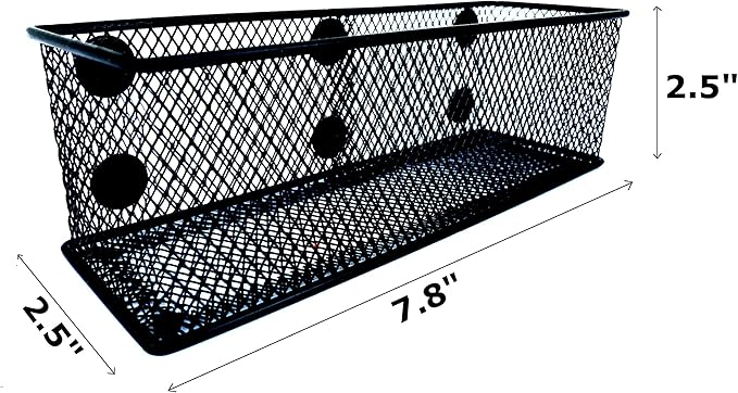 Magnetic Baskets Magnetic Organizer and Holder for Locker or Refrigerator - Pen Holders or Storage Bins for Office and Home (1)-Ruum Studio Home