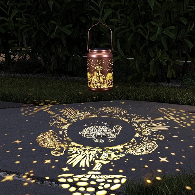 Fathers Day Gifts from Daughter 2 Pack Turtles Solar Lanterns Outdoor Waterproof - Birthday Gifts for Women Turtle Solar Lights Outdoor Garden Decor for Outside, Patio, Outdoor, Yard, Lawn, Balcony-Ruum Studio Home