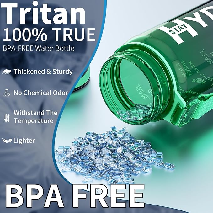 Water Bottle, 32 oz Motivational Water Bottles with Time Marker-Tritan & BPA Free, Sports Water Bottle with Time to Drink & Strap, Wide Mouth, Leakproof -Gift for Christmas Gym Fitness & Outdoor-Ruum Studio Home