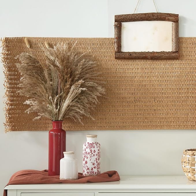 Vintage Vase Set of 3, Ceramic Vintage Flower Vases, Chinoiserie Decorative Home Decor Retro Floral Vase Rustic Farmhouse Decor for Table Bookshelf Mantel Kitchen Living Room Office - Red and White-Ruum Studio Home