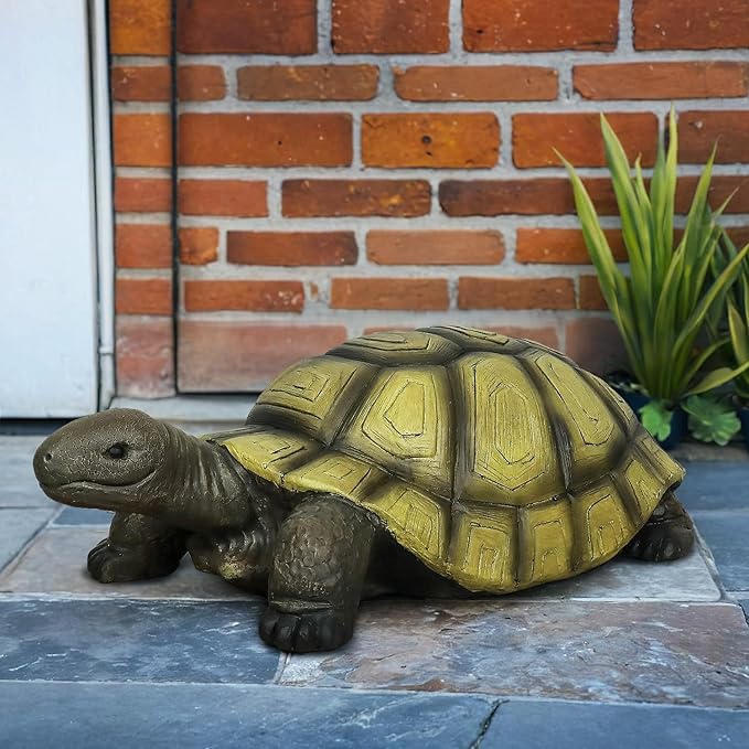 SKYFIRE Turtle Statues for Garden - 34.2” x 18.1” x 11.4” Fiber Reinforced Concrete Figurine Statue, Garden Sculptures & Statues Decor for Outdoors, Lawn, Yard - Outdoor Ornaments Gardening Gifts-Ruum Studio Home