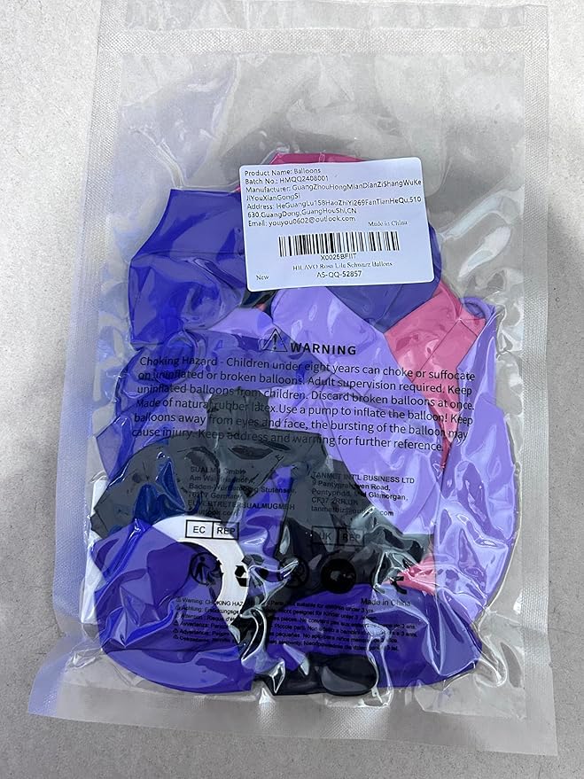 Purple Pink Black Balloons 12 Inch Pastel Pink Purple Black Latex Helium Balloon Purple Metallic Party Balloons for Girls Cartoon Anime Birthday Baby Shower Halloween Party Decorations-Ruum Studio Home