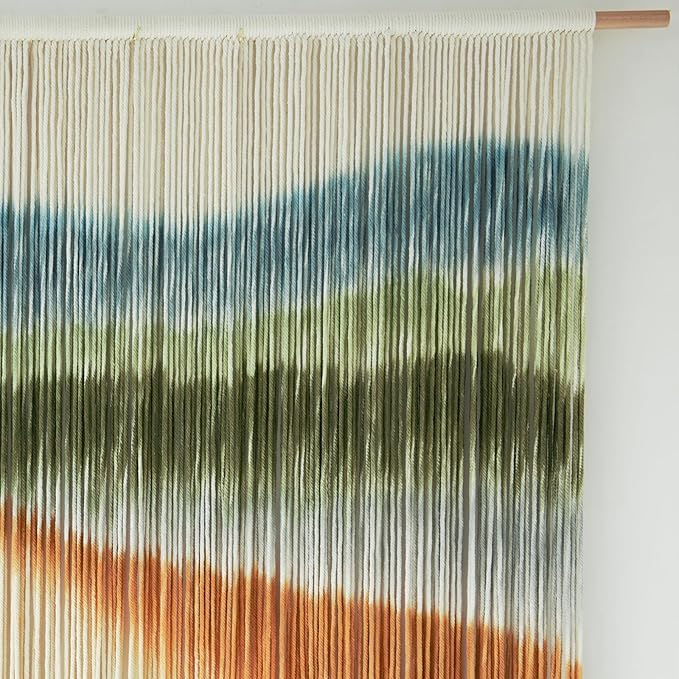 IOWER Macrame Wall Hanging Dip-Dye Chic Home Decor Boho Wall Decor Yarn Wall Art for Nursery, Bedroom, Living Room,Backdrop,57" W X 35" L-Ruum Studio Home